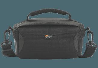 LOWEPRO LP36509 Format 110 SW Tasche für Systemkamera mit angesetztem Kit-Objektiv plus 1 weiteres Pancake-Objektiv ODER Camcorder plus kleines Zubeh