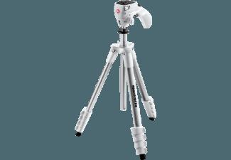 MANFROTTO MKCOMPACTACN-WH Dreibein Stativ, Weiß, (Ausziehbar bis 1550 mm), MANFROTTO, MKCOMPACTACN-WH, Dreibein, Stativ, Weiß, Ausziehbar, bis, 1550, mm,