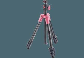 MANFROTTO MKCOMPACTLT-PK Dreibein Stativ, Pink, (Ausziehbar bis 1310 mm), MANFROTTO, MKCOMPACTLT-PK, Dreibein, Stativ, Pink, Ausziehbar, bis, 1310, mm,