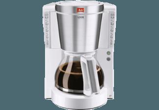 MELITTA 1011-05 Look DeLuxe 209798 Kaffeemaschine Weiß/Edelstahl (Glaskanne)