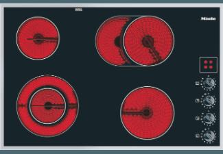 MIELE KM 523 Elektro-Kochfeld (764 mm breit, 4 Kochfelder)
