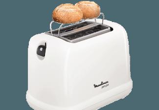 MOULINEX LT 1611 Toaster Weiß/Schwarz (850 Watt, Schlitze: 2), MOULINEX, LT, 1611, Toaster, Weiß/Schwarz, 850, Watt, Schlitze:, 2,