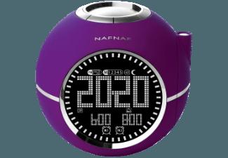 NAFNAF Clockine DNI013 Uhrenradio (PLL Tuner, Digital Radio, FM, Violett), NAFNAF, Clockine, DNI013, Uhrenradio, PLL, Tuner, Digital, Radio, FM, Violett,