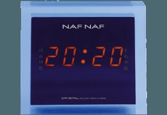NAFNAF Crystal DNI059 Uhrenradio (PLL Tuner, Digital Radio, FM, Blau)