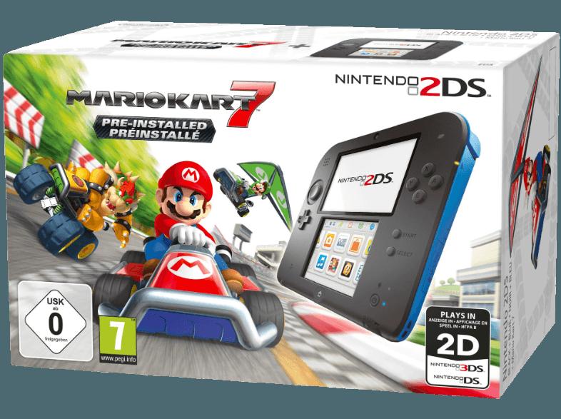 2DS Schwarz/Blau inkl. Mario Kart 7, 2DS, Schwarz/Blau, inkl., Mario, Kart, 7