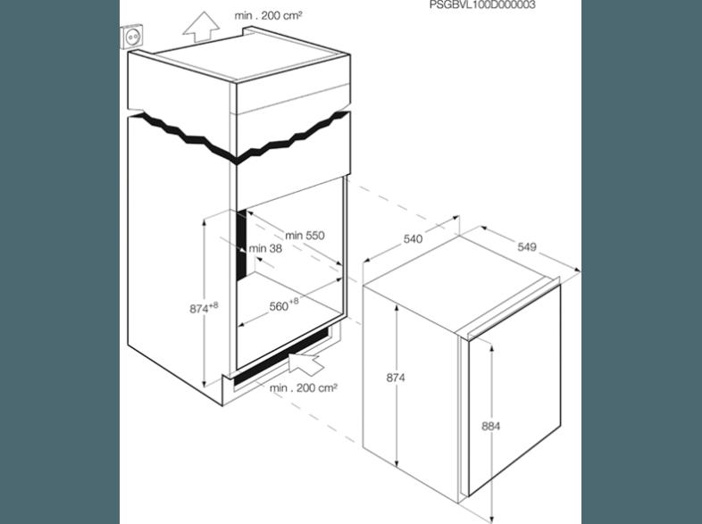 AEG AGS88800FO Gefrierschrank (155 kWh/Jahr, A  , 94 Liter)