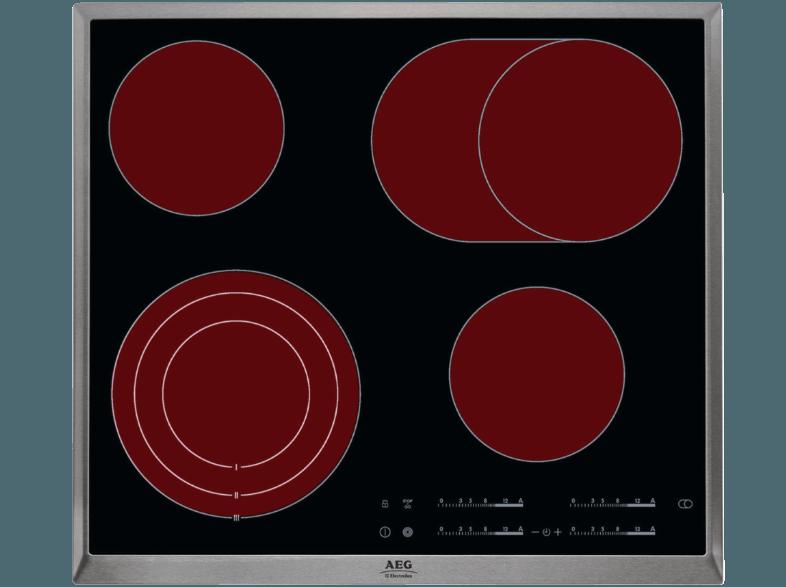 AEG HK654070X-B Elektro-Kochfeld (576 mm breit, 4 Kochfelder)