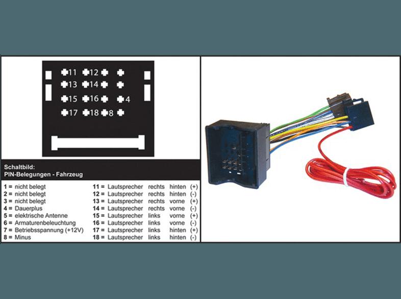 AIV 410632 Autoradio Adapter - Opel Astra, Seat Altea, VW Autoradioadapter, AIV, 410632, Autoradio, Adapter, Opel, Astra, Seat, Altea, VW, Autoradioadapter