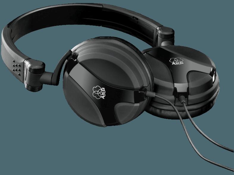 AKG K 518 Kopfhörer Schwarz mit Schwarzen Einsätzen
