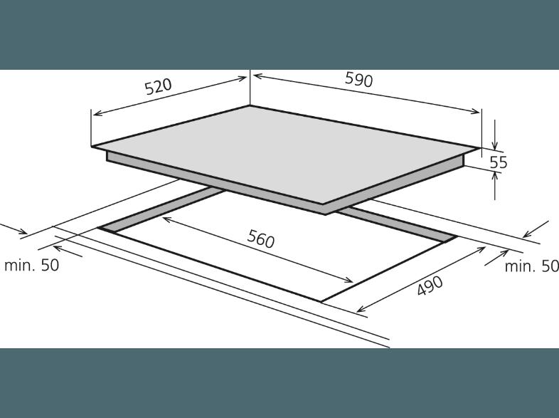 AMICA KMI 13298 C Induktions-Kochfelder (590 mm breit, 4 Kochfelder), AMICA, KMI, 13298, C, Induktions-Kochfelder, 590, mm, breit, 4, Kochfelder,