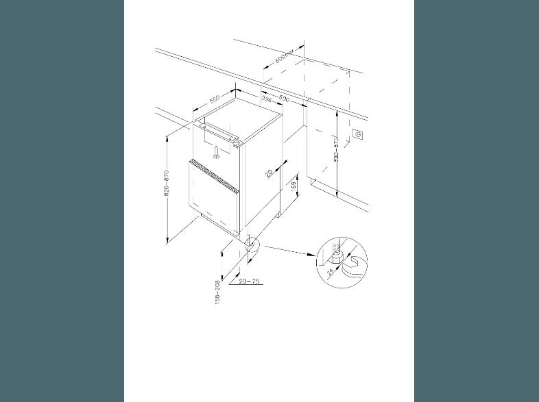 AMICA UKS 16158 Kühlschrank (138 kWh/Jahr, A  , 818 mm hoch, Weiß), AMICA, UKS, 16158, Kühlschrank, 138, kWh/Jahr, A, , 818, mm, hoch, Weiß,