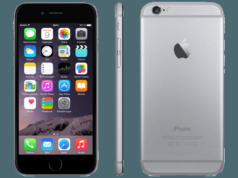 APPLE iPhone 6 16 GB Spacegrau, APPLE, iPhone, 6, 16, GB, Spacegrau