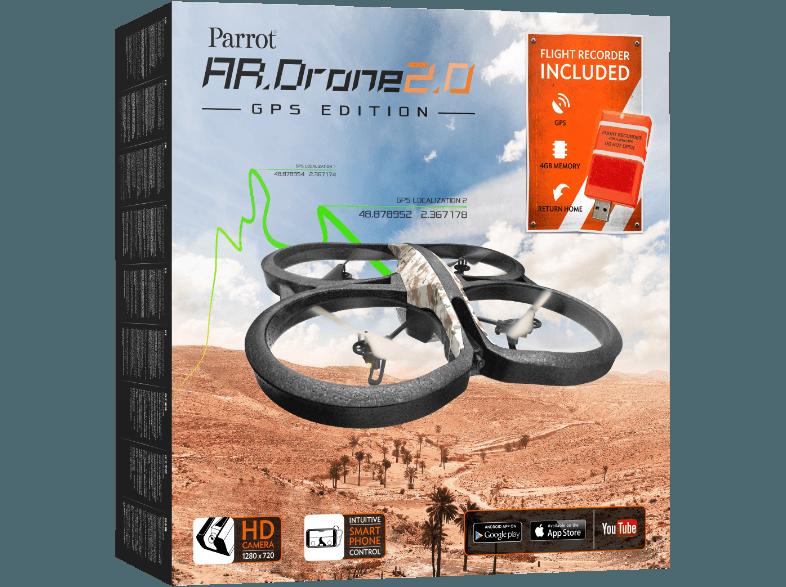 AR. Drone 2.0 GPS Edition Sand, AR., Drone, 2.0, GPS, Edition, Sand