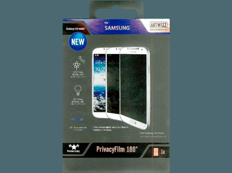 ARTWIZZ 1011-PF-S3M180 Privacy Film 180° Displayschutzfolie Galaxy S3 mini