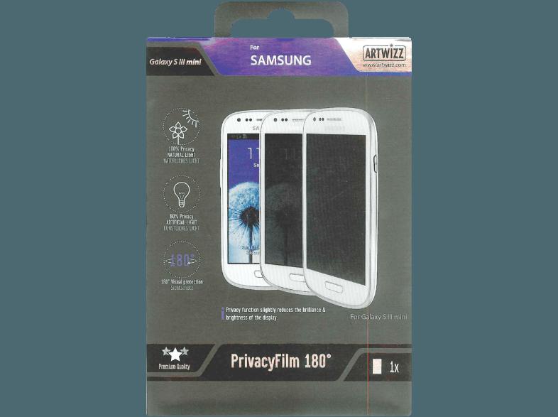 ARTWIZZ 1257-PF-S4M PrivacyFilm 180° Displayschutzfolie Galaxy S4 mini
