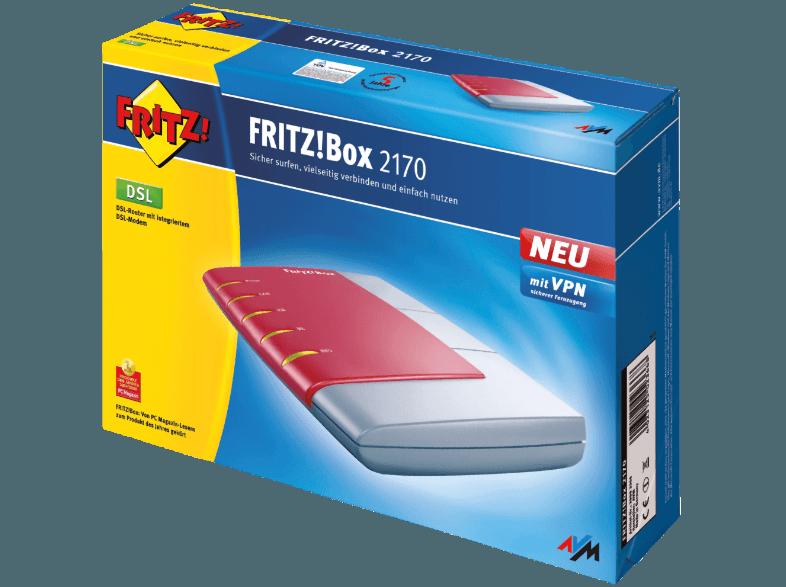 AVM FRITZ!Box 2170 DSL-Router mit integrierterm DSL-Modem, AVM, FRITZ!Box, 2170, DSL-Router, integrierterm, DSL-Modem