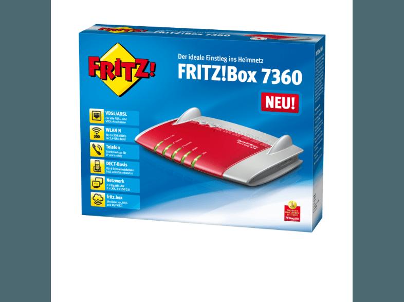 AVM FRITZ!Box 7360 WLAN-Modem-Router mit Telefonanlage