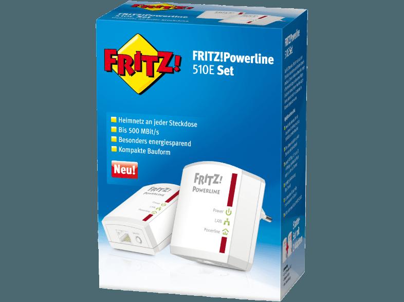 AVM FRITZ!Powerline 510E Set Powerline-Adapter Set