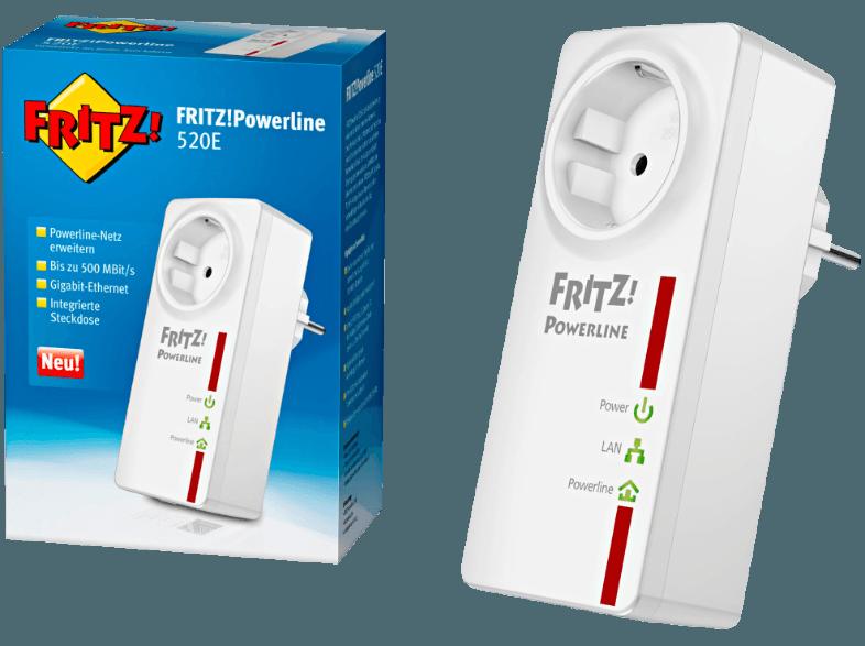 AVM FRITZ!Powerline 520E Powerline-Einzeladapter