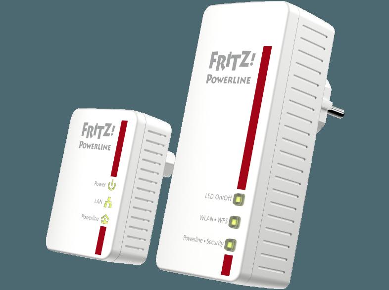 AVM FRITZ!Powerline 540E WLAN Set Powerline-Adapter, WLAN Access Point, AVM, FRITZ!Powerline, 540E, WLAN, Set, Powerline-Adapter, WLAN, Access, Point