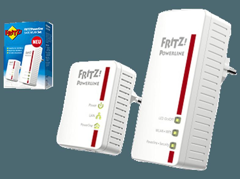 AVM FRITZ!Powerline 540E WLAN Set Powerline-Adapter, WLAN Access Point