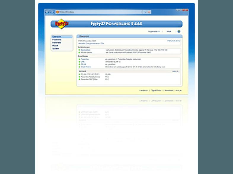 AVM FRITZ!Powerline 546E Powerline-Adapter, WLAN Access Point
