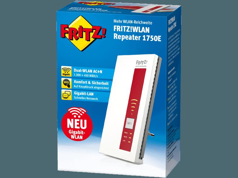 AVM FRITZ!WLAN Repeater 1750E WLAN-Repeater, AVM, FRITZ!WLAN, Repeater, 1750E, WLAN-Repeater