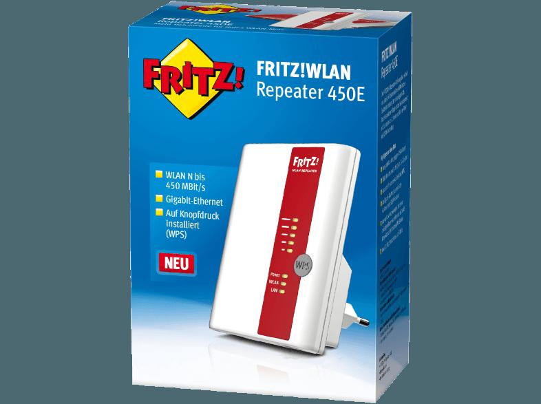 AVM FRITZ!WLAN Repeater 450E WLAN-Repeater, AVM, FRITZ!WLAN, Repeater, 450E, WLAN-Repeater