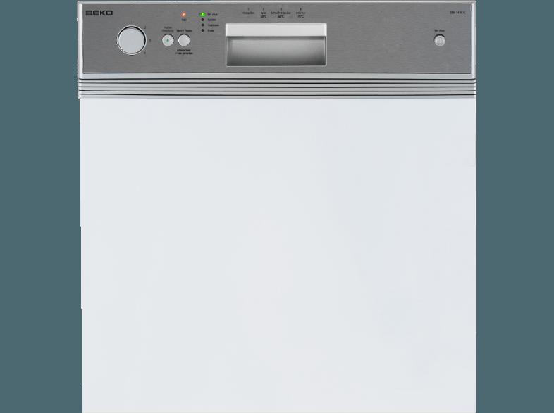 BEKO DSN 1430 X Geschirrspüler (A, 598 mm breit, 52 dB (A), Edelstahl)