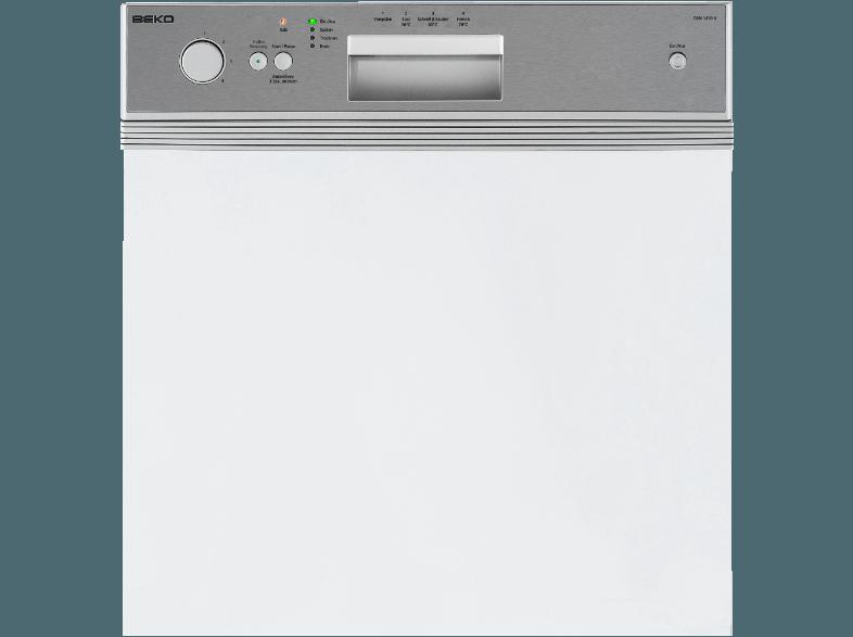 BEKO DSN 1430 X Geschirrspüler (A, 598 mm breit, 52 dB (A), Edelstahl), BEKO, DSN, 1430, X, Geschirrspüler, A, 598, mm, breit, 52, dB, A, Edelstahl,