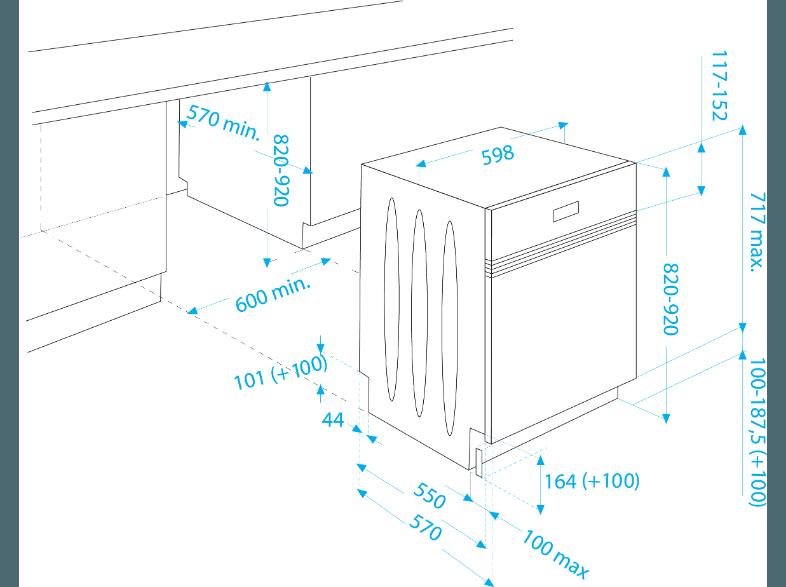 BEKO DSN 6634 FX Geschirrspüler (A  , 598 mm breit, 44 dB (A), Edelstahl)