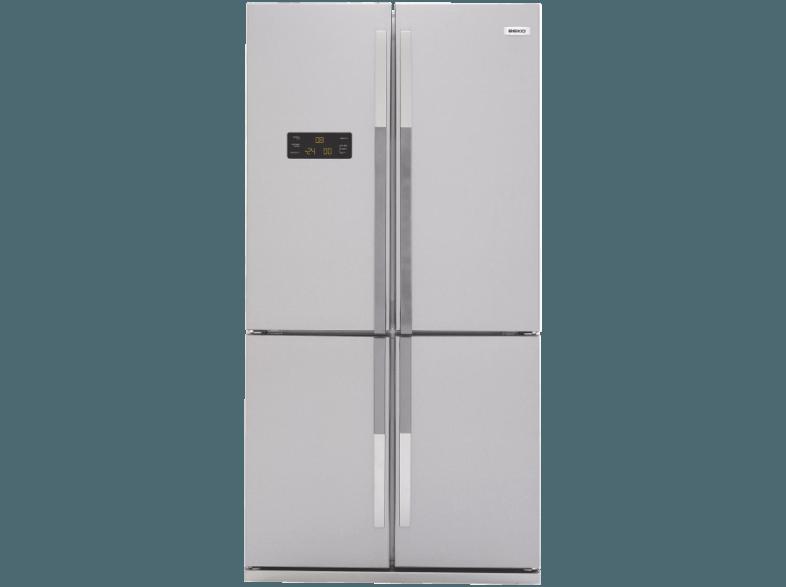 BEKO GNE 114612 X Side-by-Side (455 kWh/Jahr, A , 1820 mm hoch, Silber)