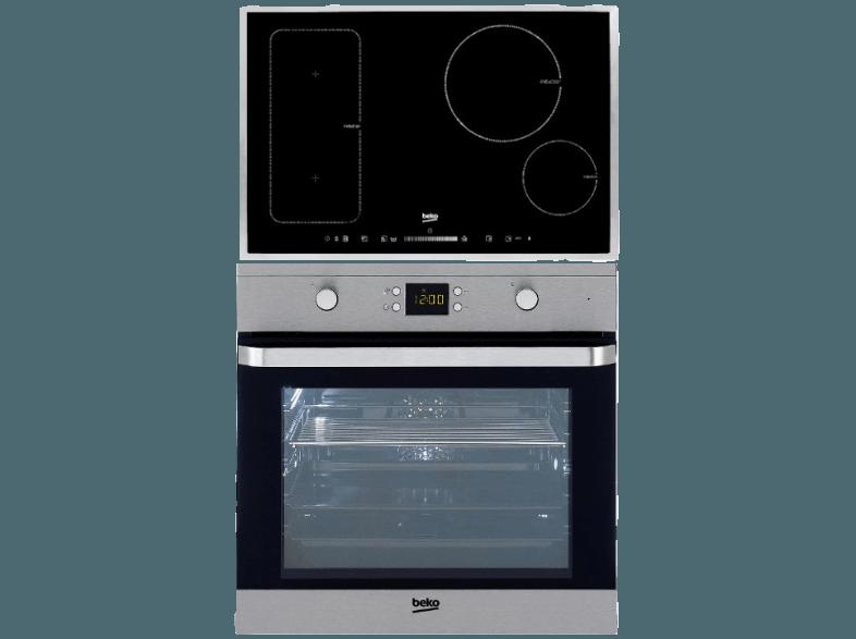 BEKO OSM 22322 X Backofenset (Einbaugerät, A, 65 Liter, Backofen: 594 mm Kochfeld: 580 mm breit), BEKO, OSM, 22322, X, Backofenset, Einbaugerät, A, 65, Liter, Backofen:, 594, mm, Kochfeld:, 580, mm, breit,