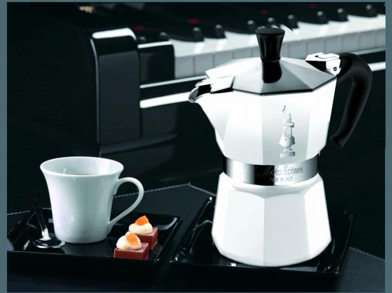 BIALETTI 3741 Moka Express Espressokocher Weiß