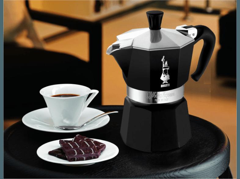 BIALETTI 3753 Moka Express Espressokocher Schwarz, BIALETTI, 3753, Moka, Express, Espressokocher, Schwarz