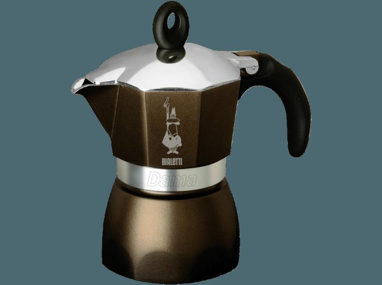 BIALETTI 3992 Dama Glamour Espressokocher Dunkelbraun