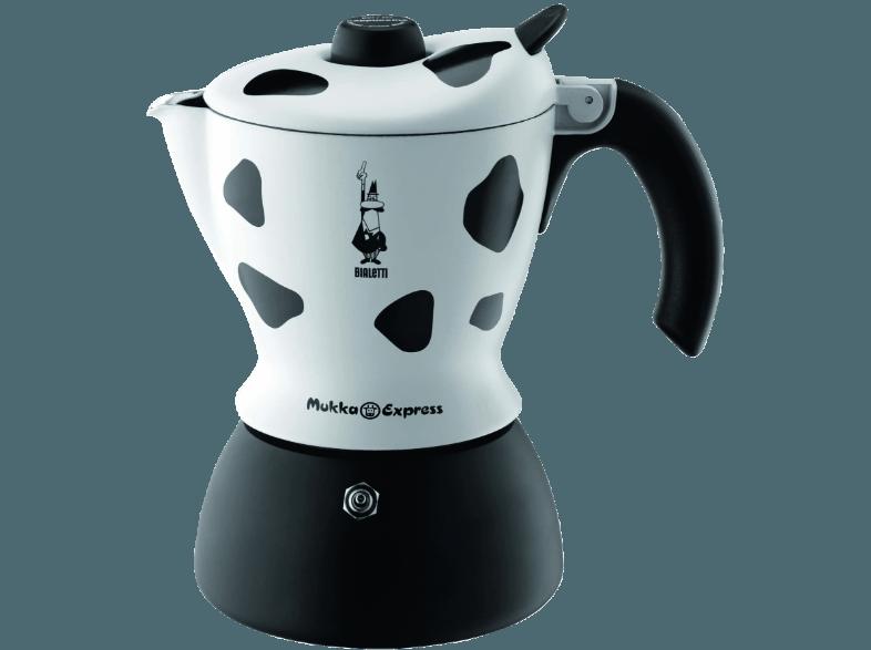 BIALETTI Mukka Express 2-tlg. Cappuccinobereiter Weiß/Schwarz, BIALETTI, Mukka, Express, 2-tlg., Cappuccinobereiter, Weiß/Schwarz