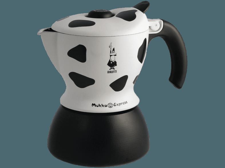 BIALETTI Mukka Express 2-tlg. Cappuccinobereiter Weiß/Schwarz