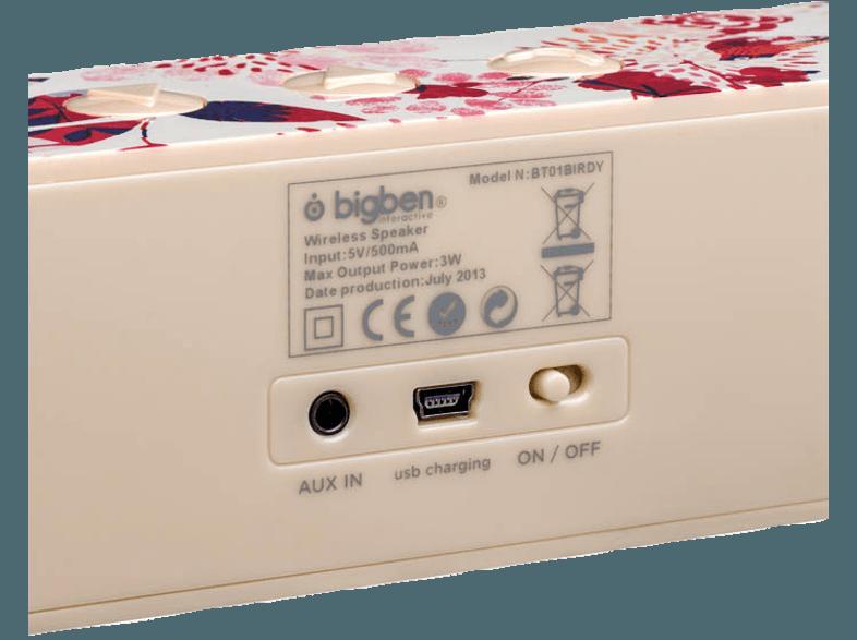 BIGBEN Bluetooth-Lautsprecher BT01 - Birdy Bluetooth Lautsprecher Beige