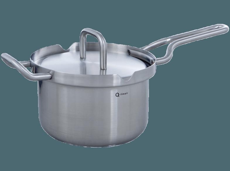 BK COOKWARE B9790.626 Q-Linair Master inkl. Deckel Stielkasserolle mit Deckel (18/10 Edelstahl, 18/0 Edelstahl), BK, COOKWARE, B9790.626, Q-Linair, Master, inkl., Deckel, Stielkasserolle, Deckel, 18/10, Edelstahl, 18/0, Edelstahl,