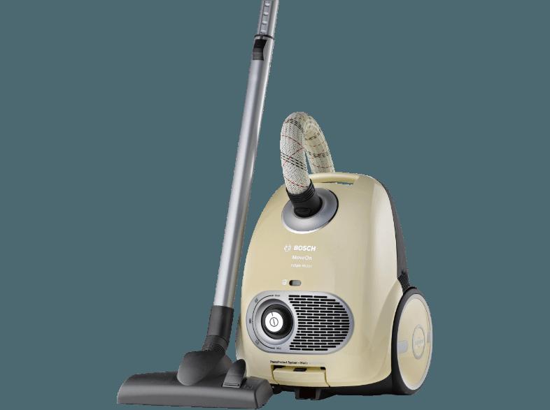 BOSCH BGL35MON MoveOn (Vliesbeutel, A, Vanilla/Weiß/Silberminium)