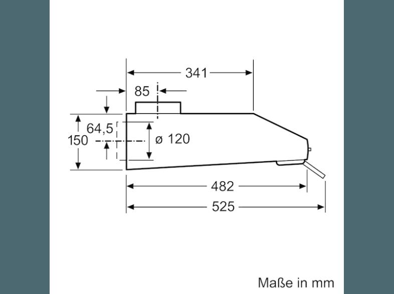 BOSCH DHU642D Dunstabzugshaube (482 mm tief)