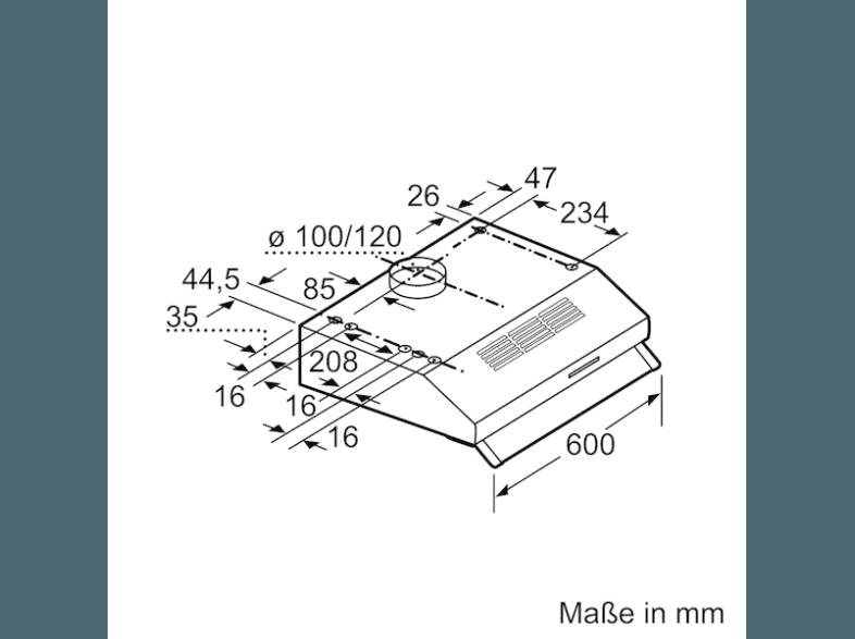 BOSCH DHU642D Dunstabzugshaube (482 mm tief)