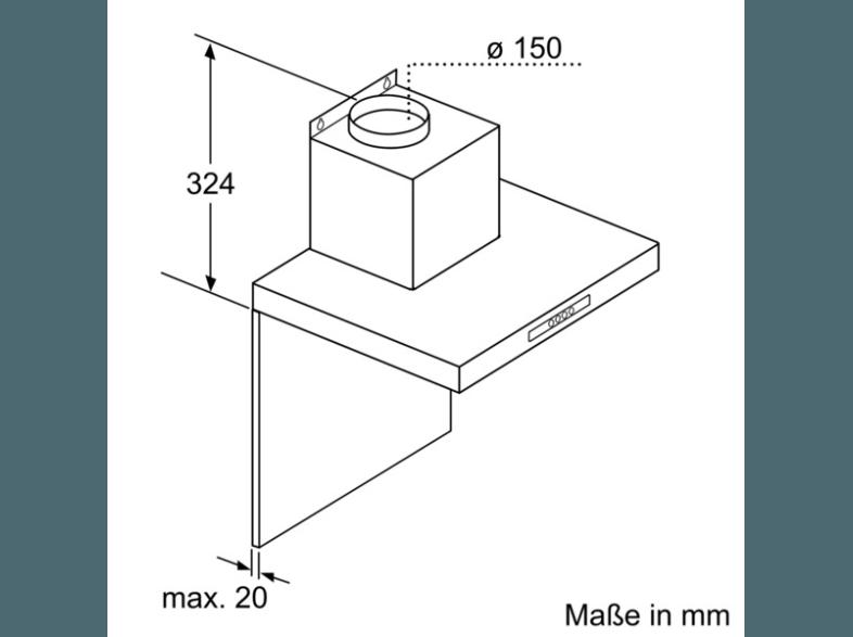 BOSCH DWB09W652 Dunstabzugshaube (500 mm tief)