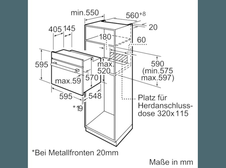 BOSCH HBD31PC50 Einbauherdset (Induktions-Kochfelder, A, 67 Liter/Jahr)