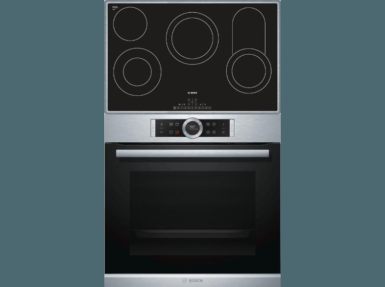 BOSCH HBD78PS58 Einbauherdset (Glaskeramik-Kochfeld, A, 71 Liter/Jahr)