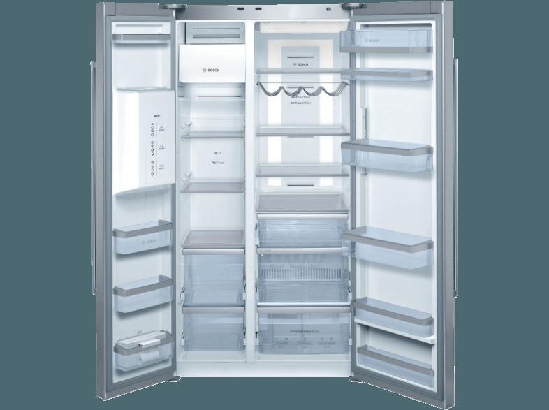 BOSCH KAD62P91 Side-by-Side (463 kWh/Jahr, A , 1756 mm hoch, Edelstahl)