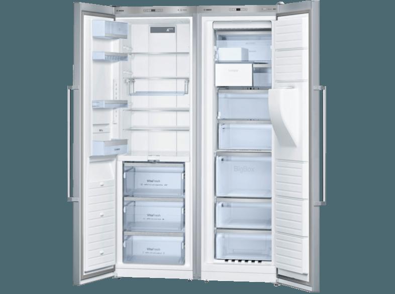 BOSCH KAD99PI30 Side-by-Side (363 kWh/Jahr, A , 1860 mm (Gefrierschrank, 1860 mm (Kühlschrank) hoch, Edelstahl)