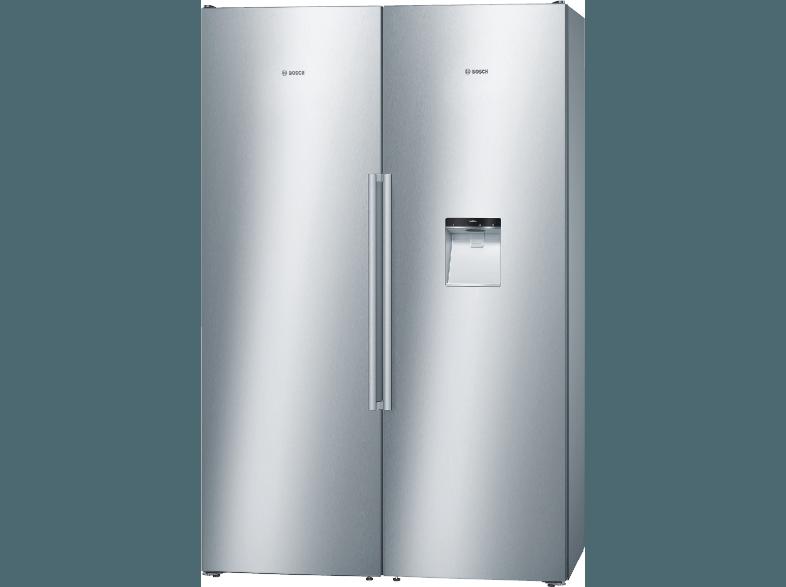 BOSCH KAD99PI30 Side-by-Side (363 kWh/Jahr, A , 1860 mm (Gefrierschrank, 1860 mm (Kühlschrank) hoch, Edelstahl)
