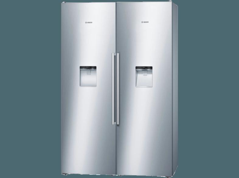 BOSCH KAF99PI35 Side-by-Side (318 kWh/Jahr, A  , 1860 mm hoch, Edelstahl)